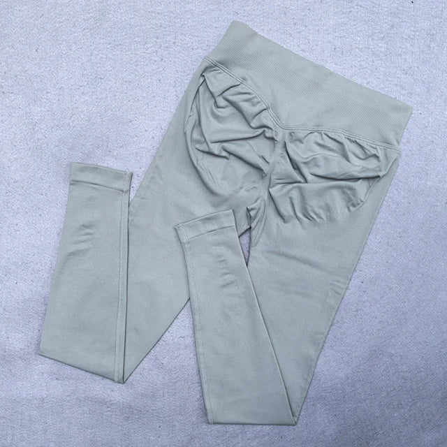 New Seamless Yoga Legging for Women Scrunch Butt Lifting Gym Legging Workout Yoga Pants Low Ribbed Waistband Sports Tights