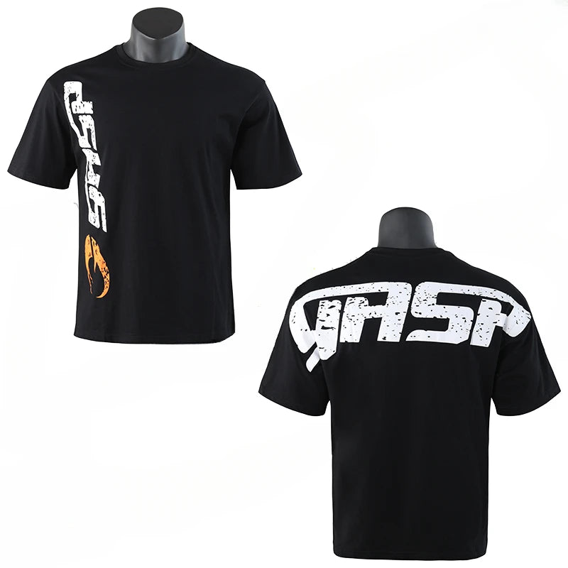 2025 New Cotton Loose Short Sleeve Male Fitness Training Large Size Sweat Absorption Oversize Sports Bodybuilding Half Sleeve
