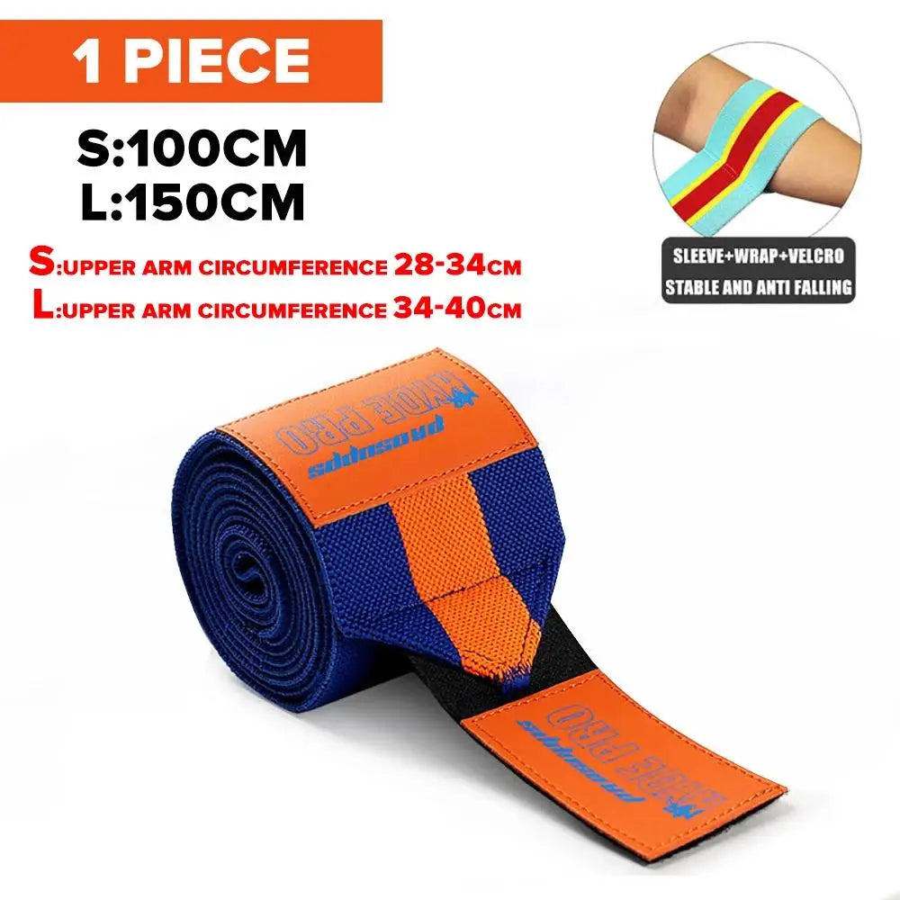 1PC 150cm Premium Elbow Pads Wrap Strap Bandage Brace Support Gym Fitness Sport Protecter for Weightlifting Bench Press