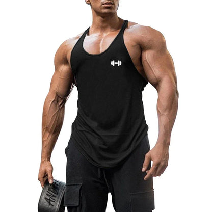 New Gym Apparel Fashion Muscle Running Cool Singlets Men‘s Wear Keep Fit Workout Tank Top Fitness Casual Sleeveless Vest