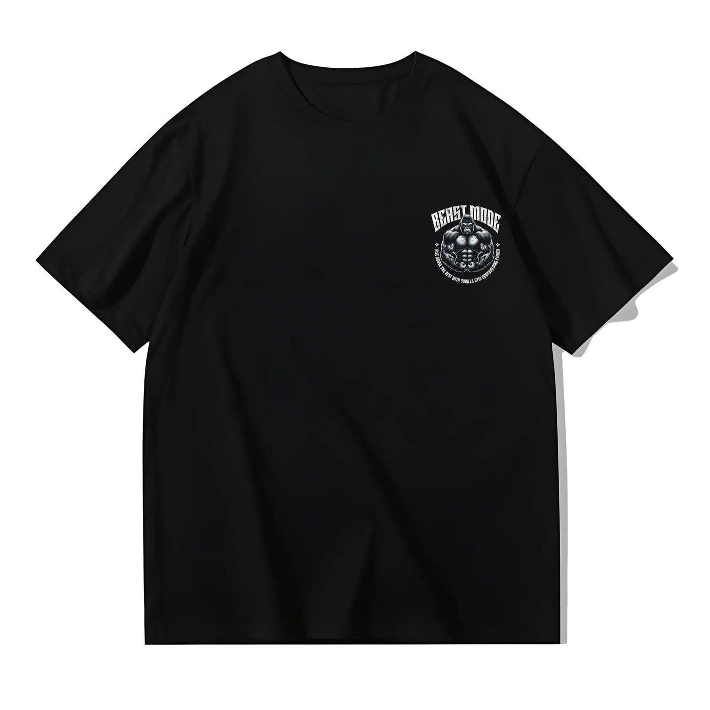 Gorilla Printed Short-sleeved T-shirt Men's Summer Trendy Brand Men's and Women's Same Half-sleeved T-shirt Gym Wear Casual Top