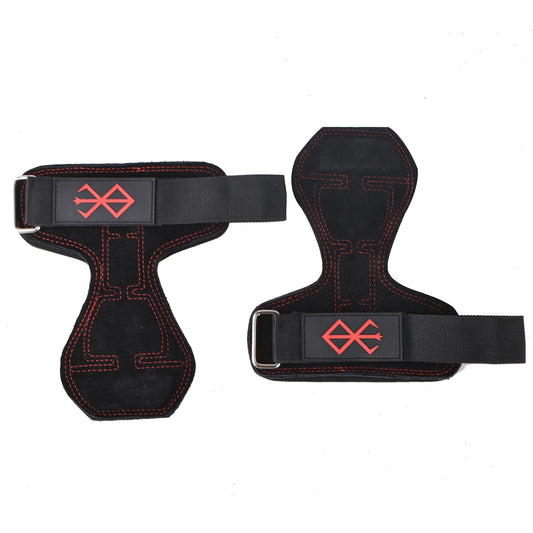 Lifting Wrist Strap, Double Leather Weightlifting Wrist Straps for Gym Strength Training, Neoprene Padded Wrist Wraps - for Men