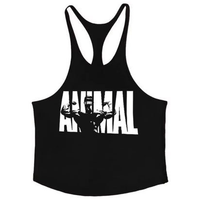 2025 New Gym Stringer Tank - Cotton Muscle Vest, Sleeveless Bodybuilding Wear for Men