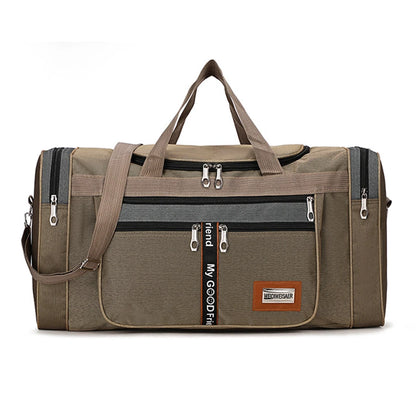 Oxford Portable Gym Bags Large Capacity Fitness Training Bag Waterproof Multifunctional Wear-resistant with Zipper for Men Women