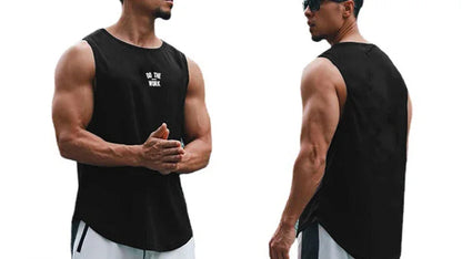 Mesh Gym Clothing Canotte Bodybuilding Stringer Tank Top Men Fitness Sleeveless T Shirt Muscle Guys Singlets  Sports Vest