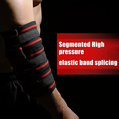 3-Section Segmented Elbow Sleeves for Weightlifting Strength Elbow Sleeves Gym Adjustable Elbow Wrap for Deadlift Powerlifting