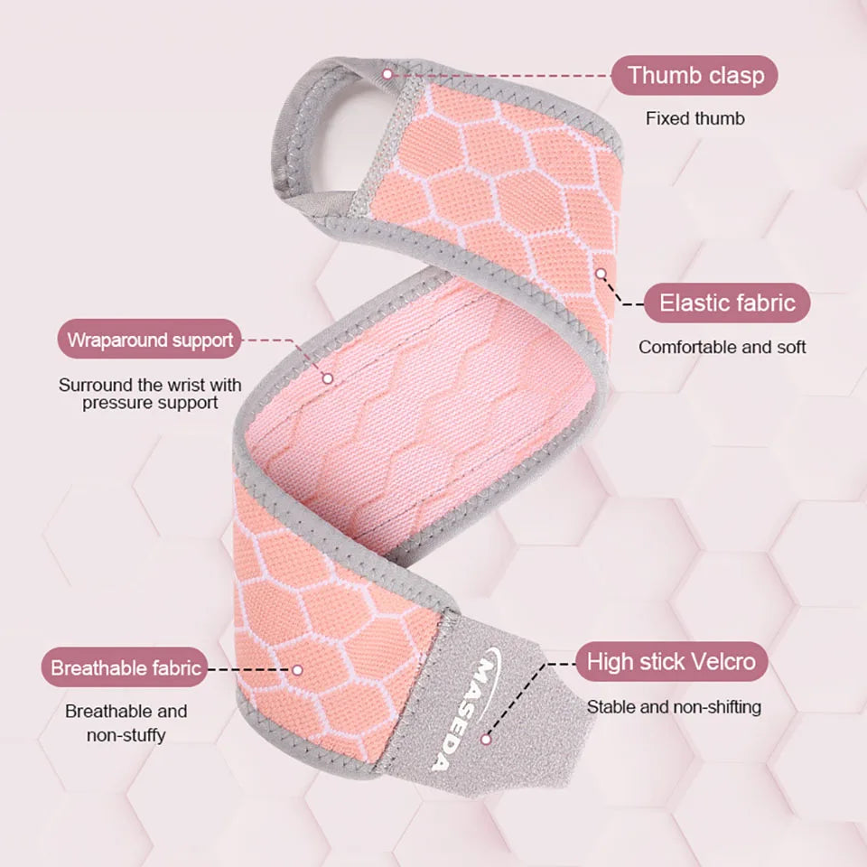 1Pcs Wrist Guard Light Thin Breathable Adjustable Exercise Pressurization Fix Wrist Protective Gear Gym Badminton Yoga Men Women