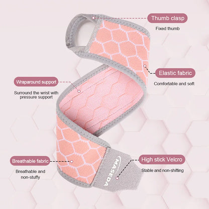 1Pcs Wrist Guard Light Thin Breathable Adjustable Exercise Pressurization Fix Wrist Protective Gear Gym Badminton Yoga Men Women