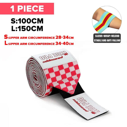 1PC 150cm Premium Elbow Pads Wrap Strap Bandage Brace Support Gym Fitness Sport Protecter for Weightlifting Bench Press