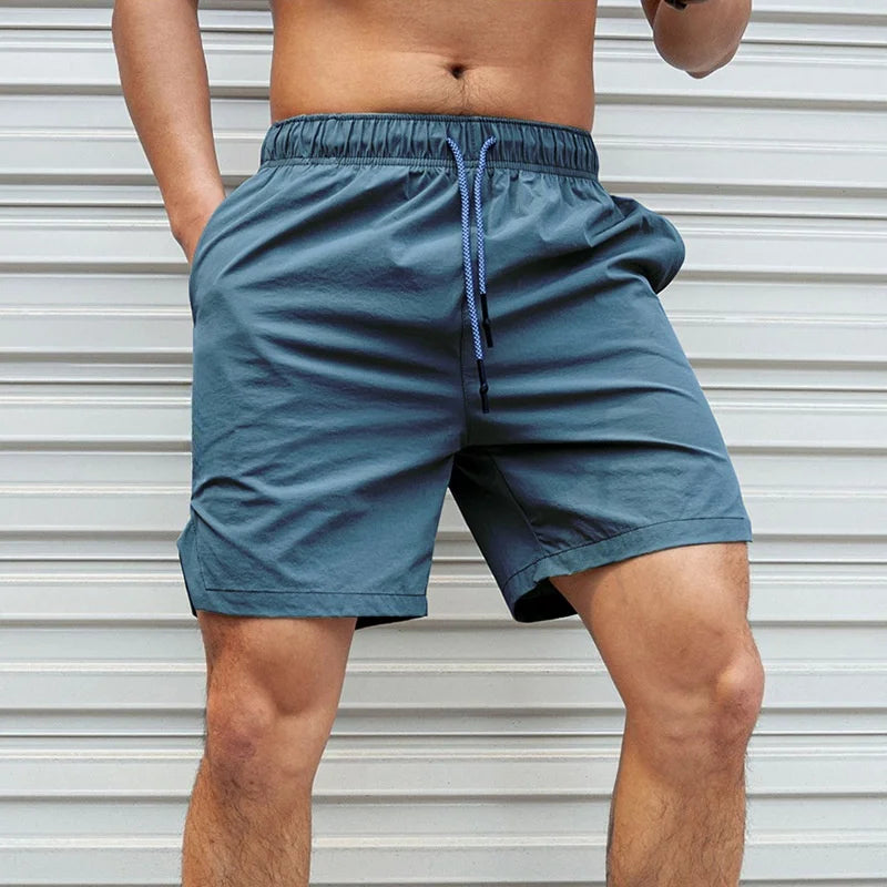 Men Hot Shorts Light Weight Thin Short Pants Running Squat Fitness Shorts Men GYM Wear Quick-drying Drawstring Shorts