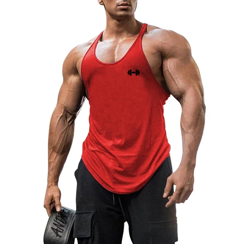 New Gym Apparel Fashion Muscle Running Cool Singlets Men‘s Wear Keep Fit Workout Tank Top Fitness Casual Sleeveless Vest