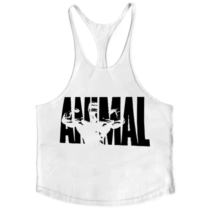 2025 New Gym Stringer Tank - Cotton Muscle Vest, Sleeveless Bodybuilding Wear for Men