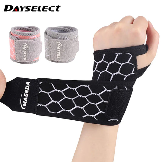 1Pcs Wrist Guard Light Thin Breathable Adjustable Exercise Pressurization Fix Wrist Protective Gear Gym Badminton Yoga Men Women
