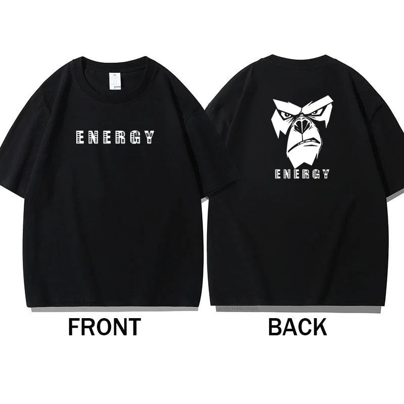 Men's Gym Fitness T-Shirt Summer 100% Cotton T-shirt Barbell Printing Short Sleeves Oversized Running Bodybuilding Sports Wear