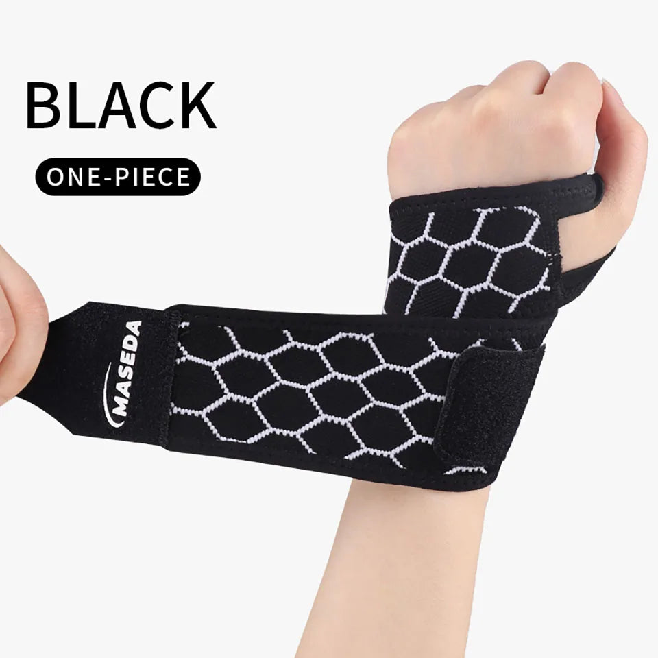 1Pcs Wrist Guard Light Thin Breathable Adjustable Exercise Pressurization Fix Wrist Protective Gear Gym Badminton Yoga Men Women