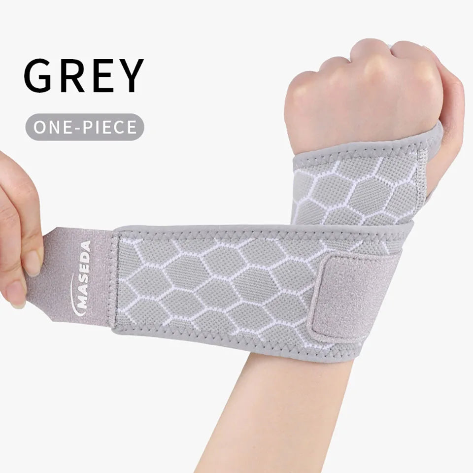 1Pcs Wrist Guard Light Thin Breathable Adjustable Exercise Pressurization Fix Wrist Protective Gear Gym Badminton Yoga Men Women