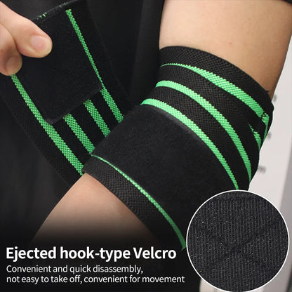 Adjustable Elbow Support Brace for Weightlifting – Compression Wrap with Straps for Gym Training, Arm Fatigue Relief, and Joint