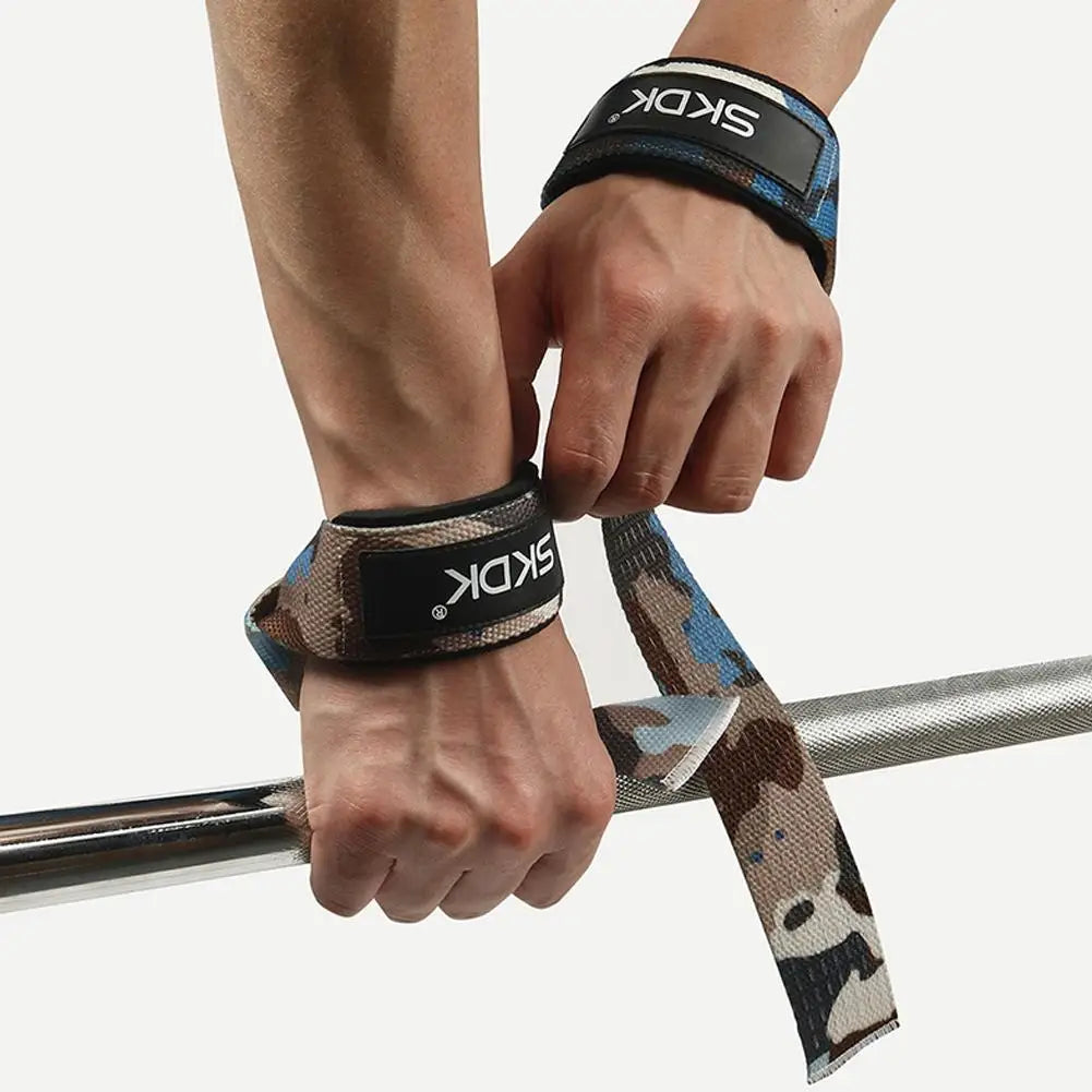 Weightlifting Wrist Straps Strength Training Booster Belt Adjustable Non-slip Gym Fitness Lifting Strap Wrist Support Grip Band