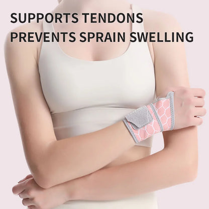 1Pcs Wrist Guard Light Thin Breathable Adjustable Exercise Pressurization Fix Wrist Protective Gear Gym Badminton Yoga Men Women