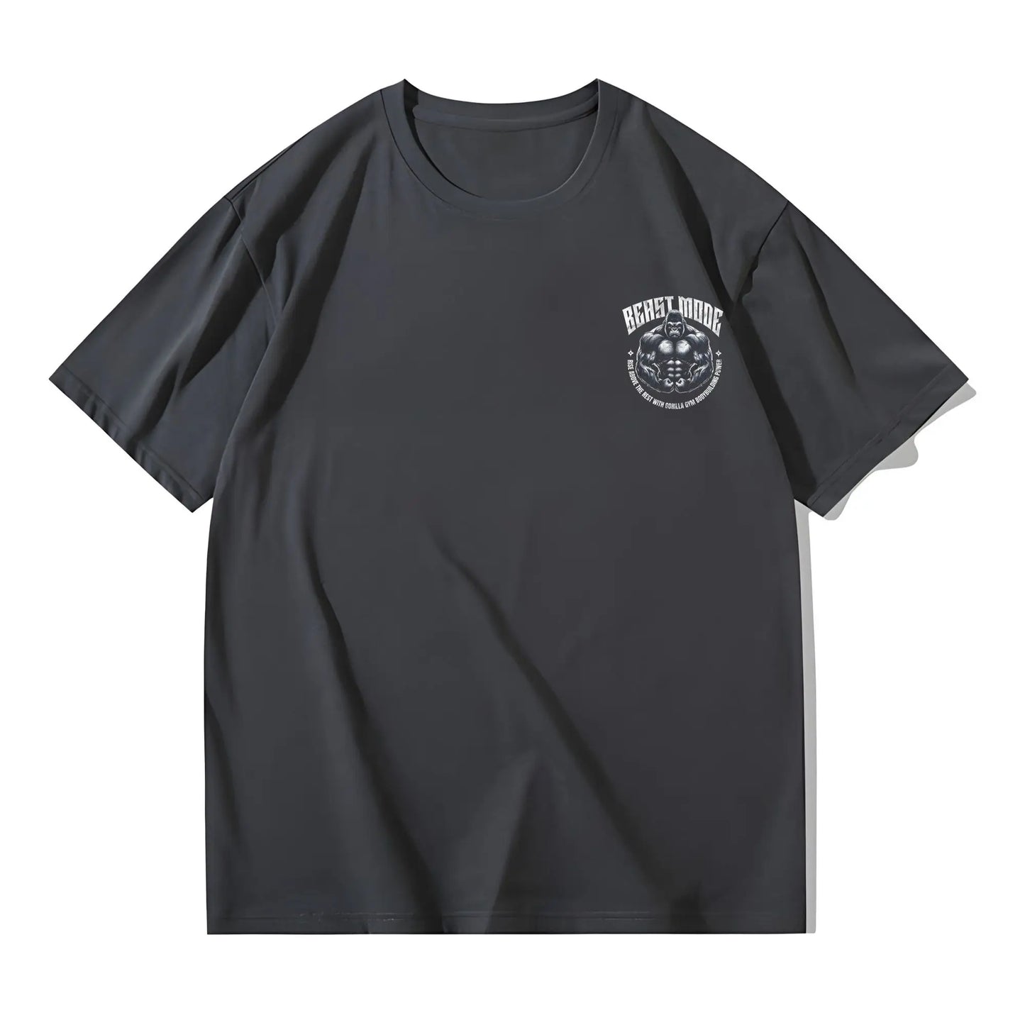 Gorilla Printed Short-sleeved T-shirt Men's Summer Trendy Brand Men's and Women's Same Half-sleeved T-shirt Gym Wear Casual Top