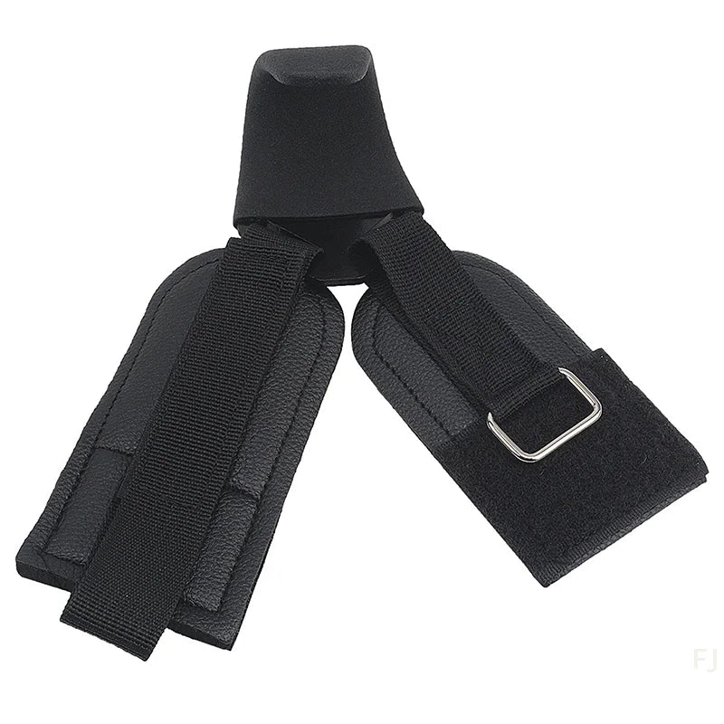 [YULeather Weight Lifting Hook Gym Fitness Weightlifting Non-slip Heavy Duty Steel Strong Load Capacity Wrist Strap Hook Pull-up