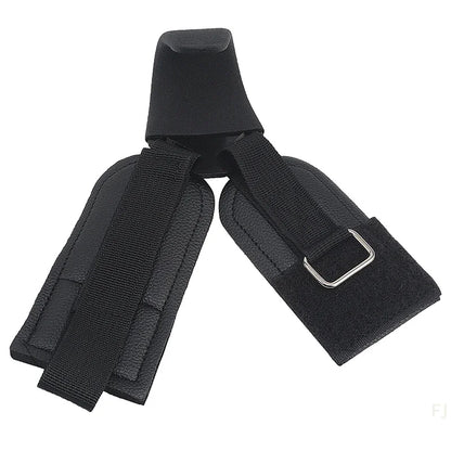 [YULeather Weight Lifting Hook Gym Fitness Weightlifting Non-slip Heavy Duty Steel Strong Load Capacity Wrist Strap Hook Pull-up