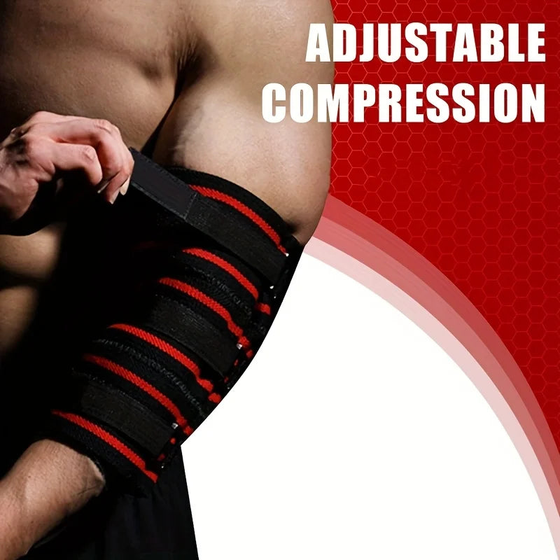 3-Section Segmented Elbow Sleeves for Weightlifting Strength Elbow Sleeves Gym Adjustable Elbow Wrap for Deadlift Powerlifting