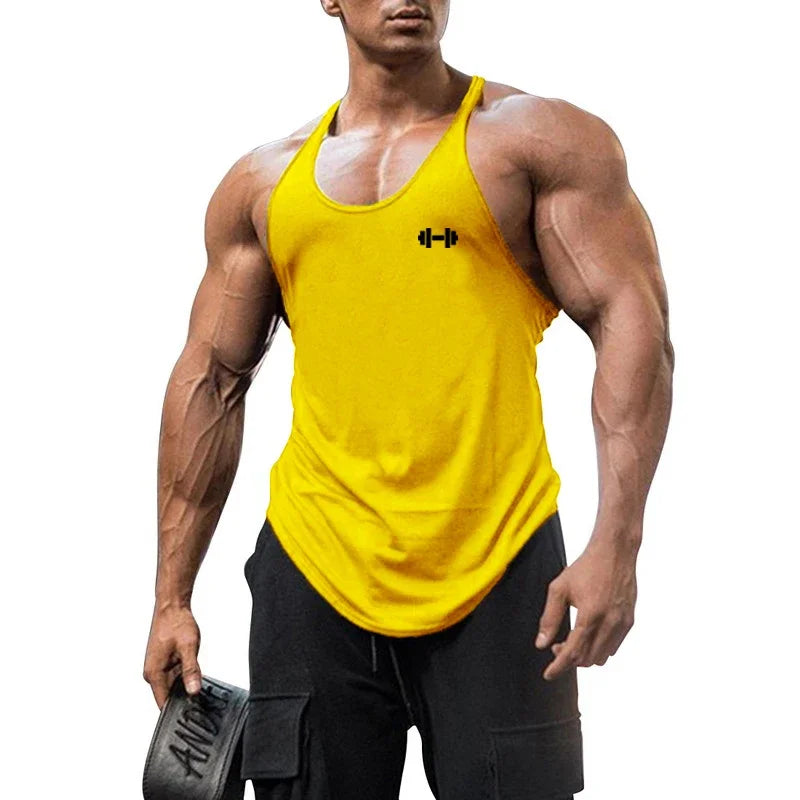 New Gym Apparel Fashion Muscle Running Cool Singlets Men‘s Wear Keep Fit Workout Tank Top Fitness Casual Sleeveless Vest