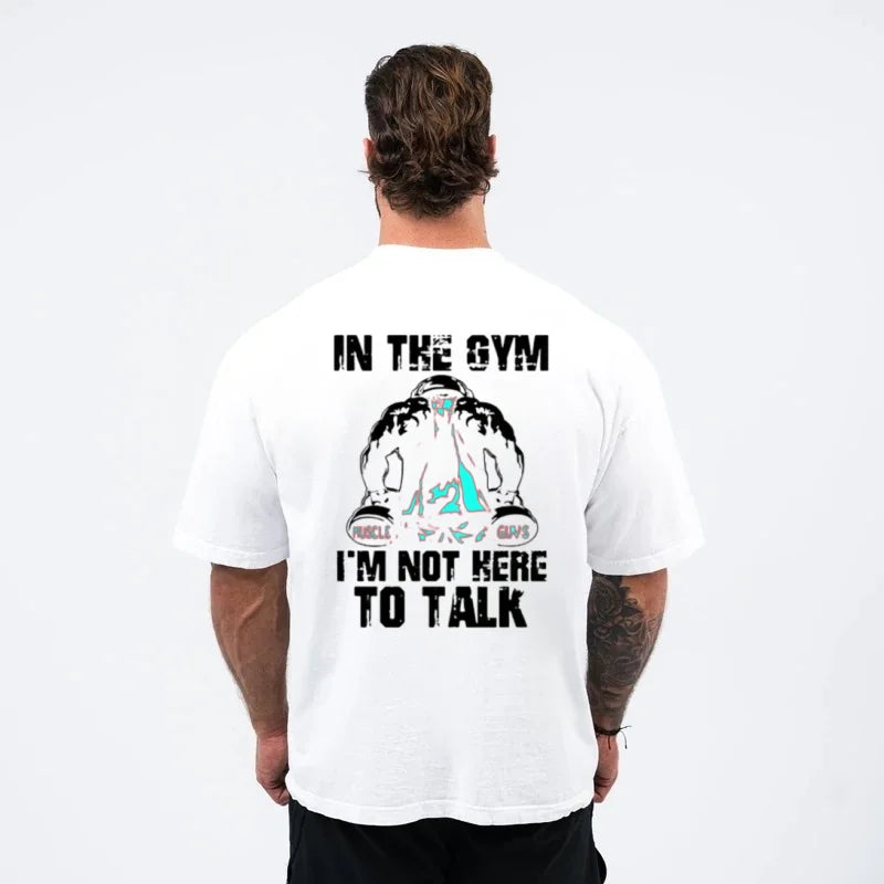 2025 New Men's Cotton Gym T - Shirt - Muscle - Themed Graphic, Short Sleeve for Bodybuilding, Fitness, Workout & Athletic Wear