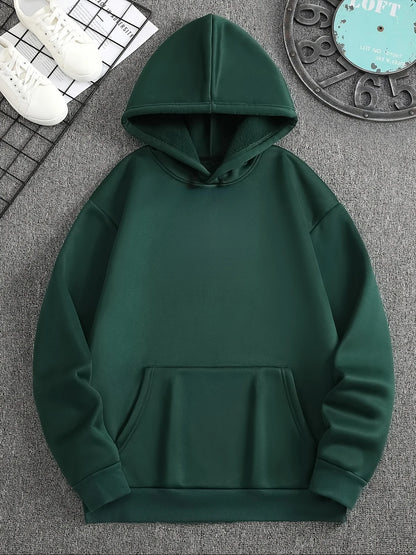 Men's fitness hoodie with muscle display pattern and strength gym letters and pockets, suitable for fitness training