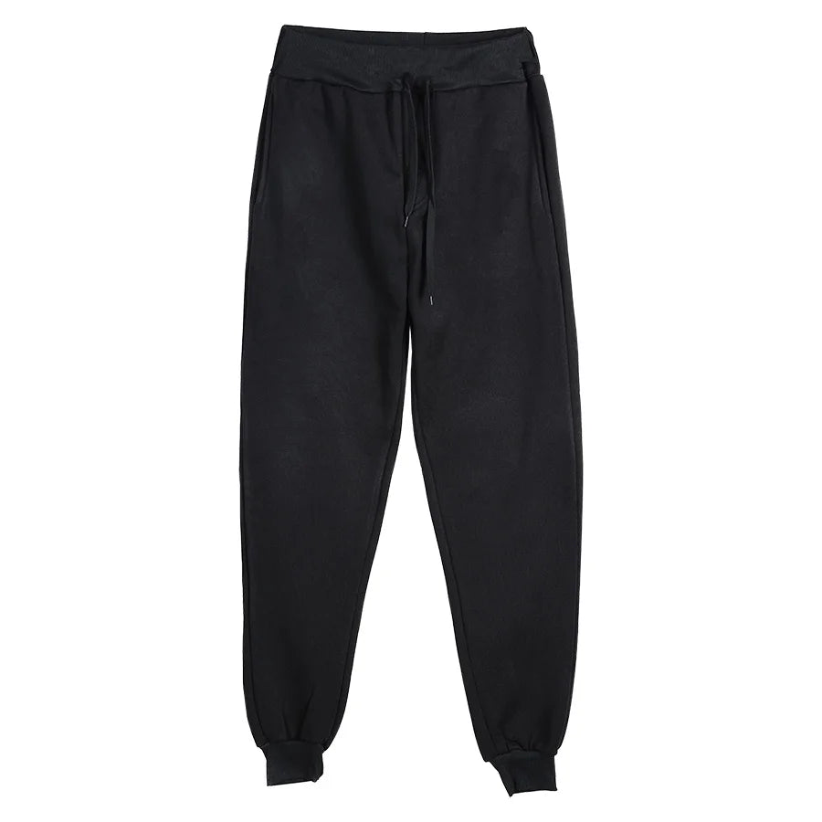 Men's Athletic Trainning Joggers Casual Loose Fit Sweatpants Spring Fall Fleece Lined Pants Elastic Waist Drawstring Trousers