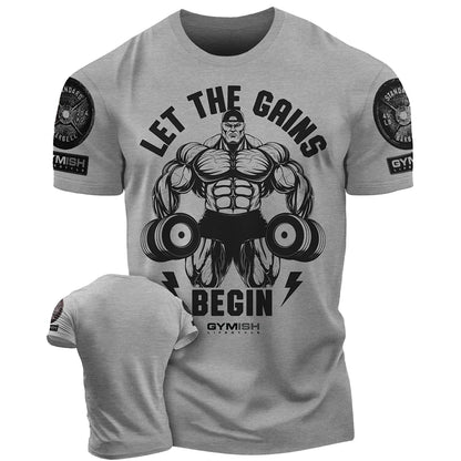 Men Gym Sportswear Muscle T-Shirt Top Fashion Gym Short Sleeve Outdoor Male Fitness Training Sports T-Shirts Casual Menswear