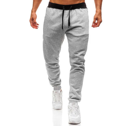 Men's Athletic Trainning Joggers Casual Loose Fit Sweatpants Spring Fall Fleece Lined Pants Elastic Waist Drawstring Trousers