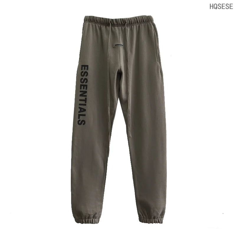Essentials New Fashion Sweatpants Rubber Letter Logo Jogging Pants High Street Hip Hop Loose Unisex 100% Cotton Sweatpants