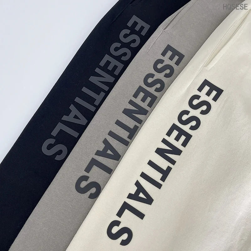 Essentials New Fashion Sweatpants Rubber Letter Logo Jogging Pants High Street Hip Hop Loose Unisex 100% Cotton Sweatpants