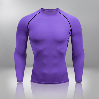 Gym Tight Training Clothing Workout Jogging Sports Set Fitness Men's Compression Thermal Underwear Top Trousers Sportswear