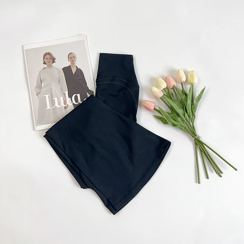 Women High Waisted Flared Yoga Pants Workout Gym Naked Feel Pilates Running Leggings Sport Trousers Comfortable Stylish Activewe