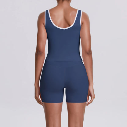 Yoga Set 2 Pieces Workout Outfits Fitness Sportswear Gym Tracksuit High Waist Leggings Sports Bra Athletic Wear Women Clothes