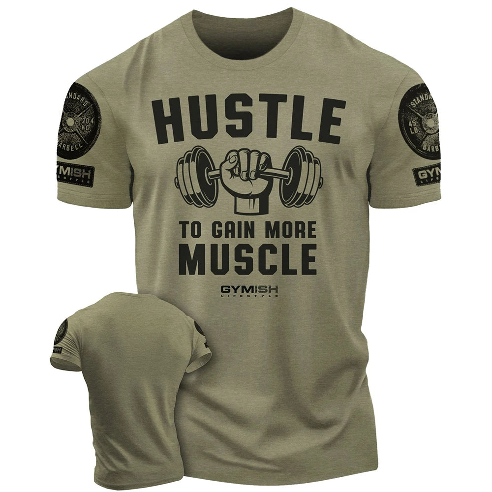 Men Gym Sportswear Muscle T-Shirt Top Fashion Gym Short Sleeve Outdoor Male Fitness Training Sports T-Shirts Casual Menswear
