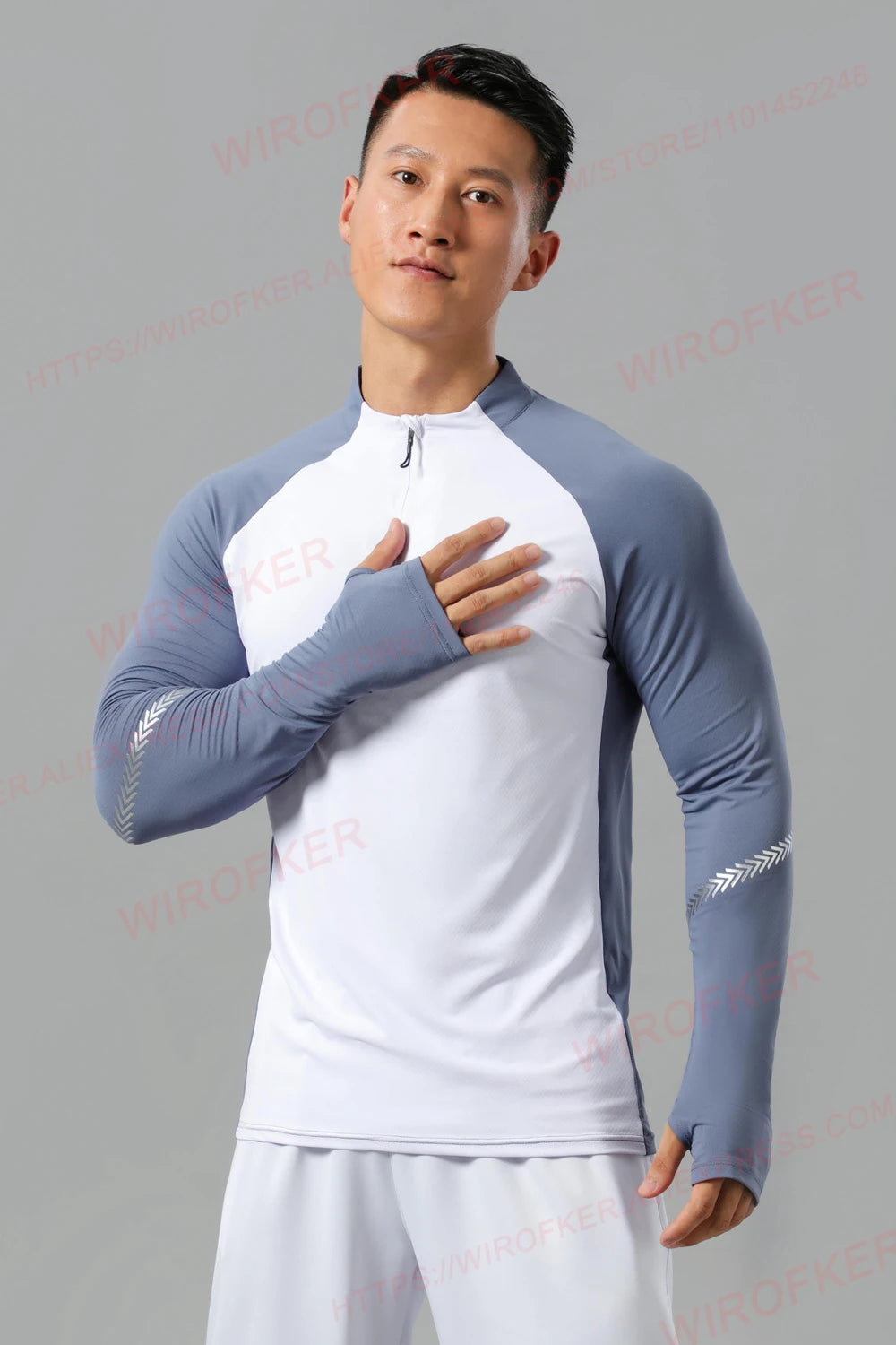 Athletic Pullovers Sport Shirt Men Fitness Training Tops Gym Casual Running Long Sleeve Male Outerwear Jogging Sport Clothing