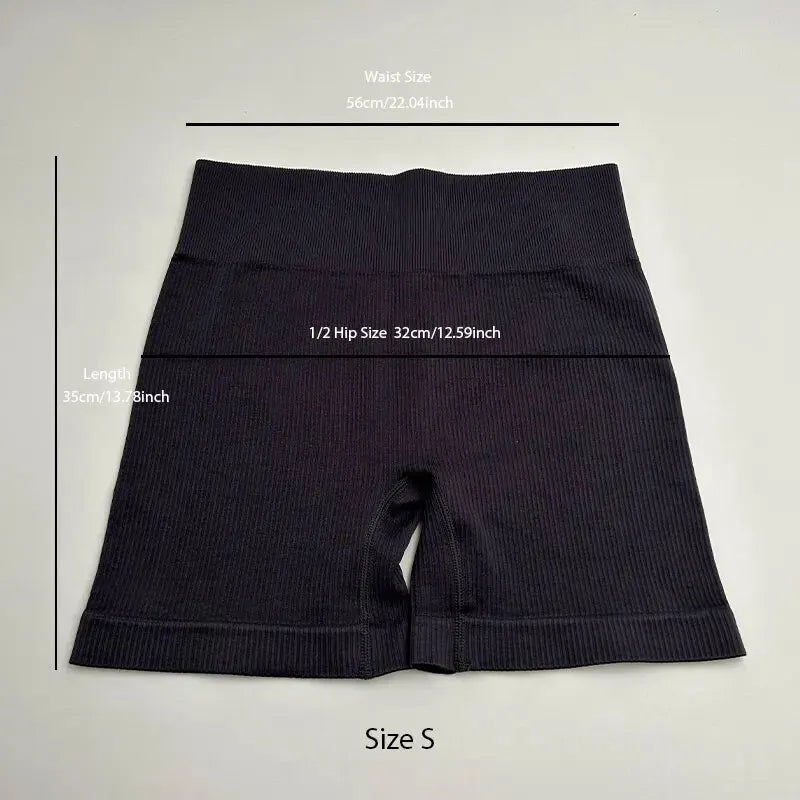 Women Yoga Shorts3 Piece Workout Athletic Seamless High Wasit Gym Leggings
