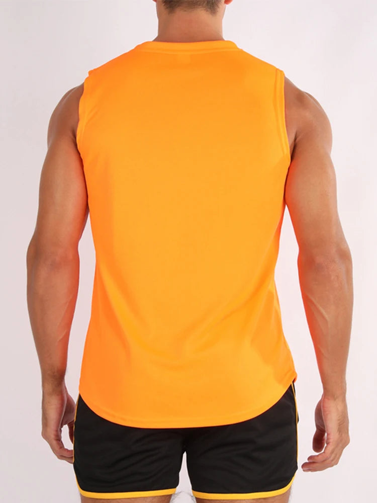 ADED Summer new Gym Vest Men Bodybuilding Sleeveless Sports Tank Top quick-drying mesh Fitness Running Tank Top men Clothes