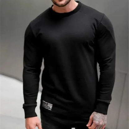 Tops Slim Fit Gym Tight T Shirts for Men Smooth Male Clothes Aesthetic Running Fashion Trends 2025 Casual Long Sleeve Bulk Emo A