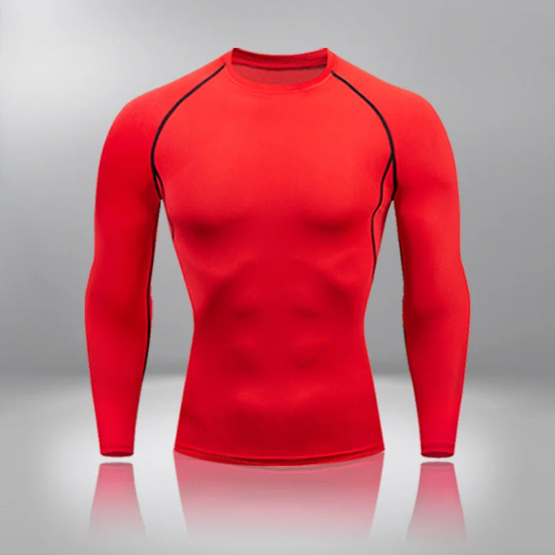 Gym Tight Training Clothing Workout Jogging Sports Set Fitness Men's Compression Thermal Underwear Top Trousers Sportswear