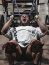 2025 New Cotton Loose Short Sleeve Male Fitness Training Large Size Sweat Absorption Oversize Sports Bodybuilding Half Sleeve