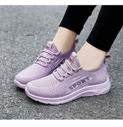 2025 Women Sports Shoe Lightweight Mesh Sneakers Woman Athletic Breathable Running Shoes Flying Weave Casual Sneakers Zapatillas