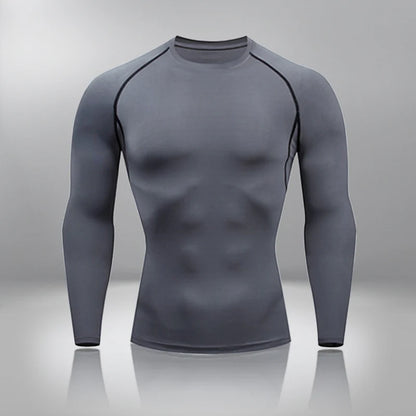 Gym Tight Training Clothing Workout Jogging Sports Set Fitness Men's Compression Thermal Underwear Top Trousers Sportswear