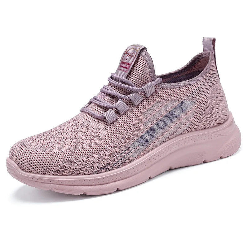 2025 Women Sports Shoe Lightweight Mesh Sneakers Woman Athletic Breathable Running Shoes Flying Weave Casual Sneakers Zapatillas