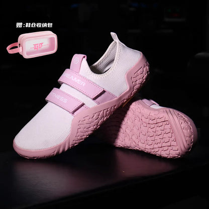 GYMOREAMER fitness hard pull squat shoes for men and women breathable non slip indoor yoga comprehensive training sports shoes