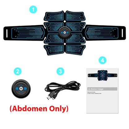 Eletroestimulador EMS Abdominal Muscle Stimulator Electric Massager Electrostimulation Hip Trainer Home Gym Fitness Equipment